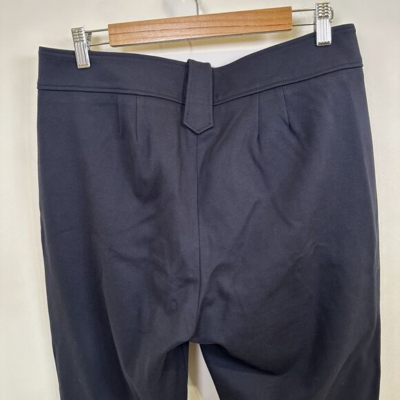 Quince Pants Womens Large Navy Ultra-Stretch Ponte Straight Leg Mariner Sailor - Picture 6 of 12